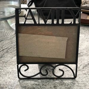 "FAMILY" metal frame